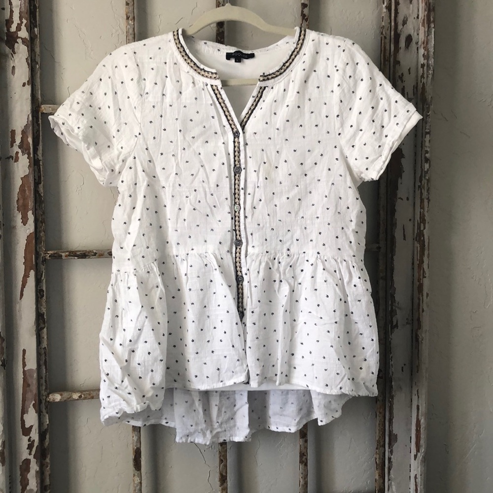 Button up peplum Shirt